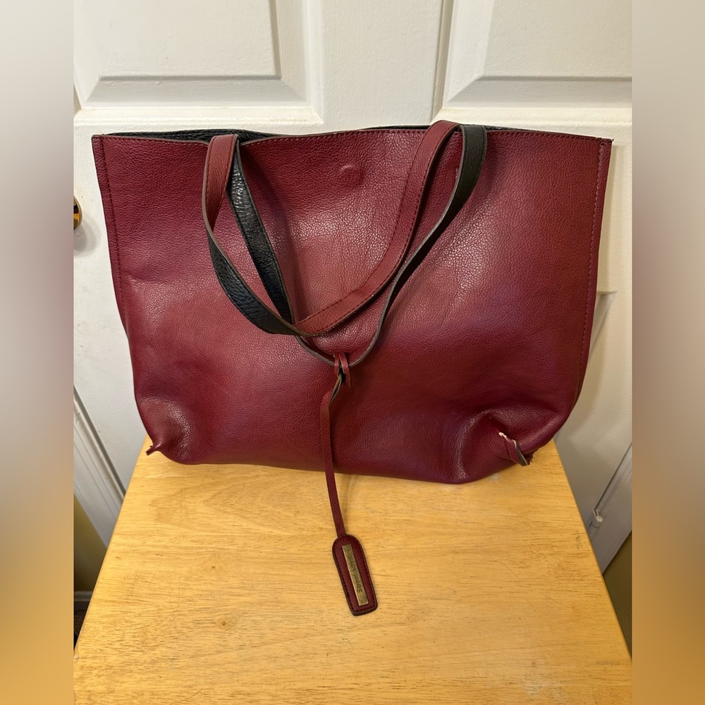Street Level Vegan Leather Reversible Tote
